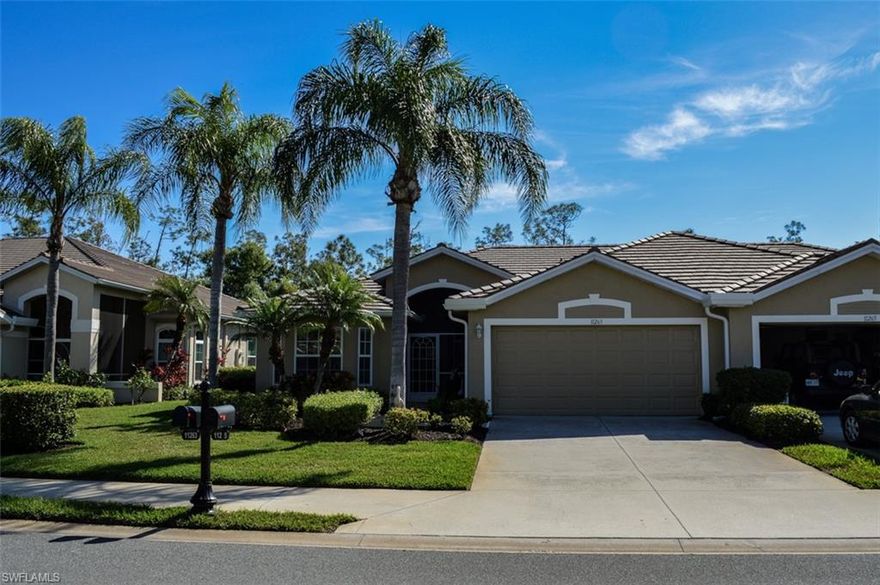Discover your own slice of paradise in this exquisite villa nestled within the esteemed Heritage Palms community. This lovely home, being sold Turnkey, has three spacious bedrooms, a heated pool with great outdoor living space and two car attached garage with an epoxy floor.  The open kitchen offers great space for those who enjoy cooking. A few additional highlights: crown molding in main living area, designer light fixtures, storm shutters on lanai, landscape lighting in front and back, and the pool is equipped with auto fill and overflow system. Even the newer garage refrigerator is included! 
Heritage Palms Golf & Country Club has something for everyone including two 18-hole golf courses, eight lit tennis courts, nine refreshing pools, two relaxing spas, and three top-notch restaurant venues. Stay active with access to a workout center, bocce and pickleball courts, a fishing pier, basketball courts, and a playground.

Experience the vibrant lifestyle of this affordable "country club" community, perfectly situated near the airport, beaches, and shopping destinations. Come home to Heritage Palms and live the life you've always dreamed of.