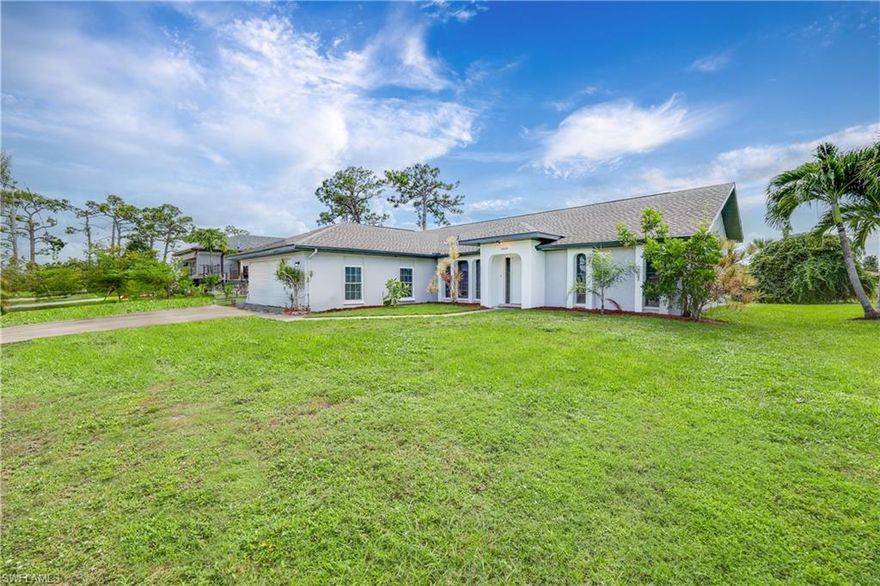 Nestled within the charming community of San Carlos Park, this spacious 3-bedroom, 2-bathroom home offers the ultimate Florida living experience. With 1,796 square feet of thoughtfully designed living space, this property combines a prime golf course location with luxurious amenities. You'll find a master bedroom retreat that opens to a private lanai, perfect for enjoying morning coffee or evening relaxation. Plus, a generously sized screened lanai provides an ideal space for entertaining or simply basking in the Florida sunshine year-round. You can wake up to the tranquil views of the golf course right outside your door, all without the burden of HOA fees. The home has been tastefully updated throughout, new roof, new 4 ton AC, return and all new ductwork, new hurricane garage door. Also featuring a stylish living room accent wall that adds a touch of sophistication. Located in the desirable San Carlos Park community, you'll have easy access to shopping, dining and the beautiful Southwest Florida beaches. Don't miss this extraordinary opportunity – schedule your exclusive showing today to make this San Carlos Park gem your very own.