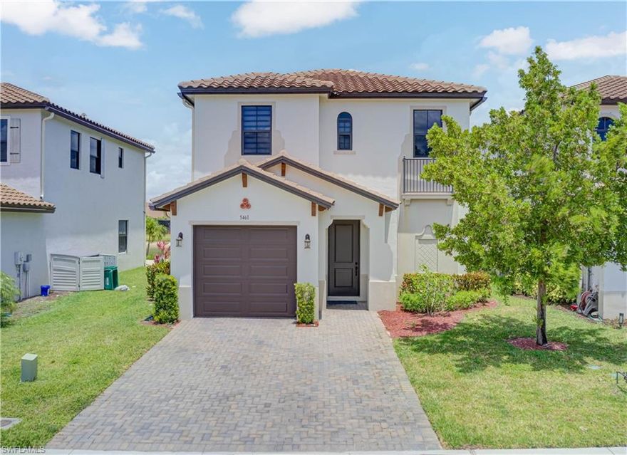 Embrace the opportunity to own a piece of paradise in Ave Maria. This Anaheim model in Silverwood at Marple Ridge is a 2 story home featuring 3 spacious bedrooms 2.5 bathrooms, and a one car garage, upgraded kitchen, blinds and many more.  Here at Ave Maria residents enjoy numerous amenities, including the fitness center, bike/jogging paths, waterpark, playgrounds, dog parks, heated pool, shopping, restaurants, farmers markets, community events and more.  Also the city have wide variety of recreation with a great school district.  Ave Maria is ranked among the top growing city in USA.