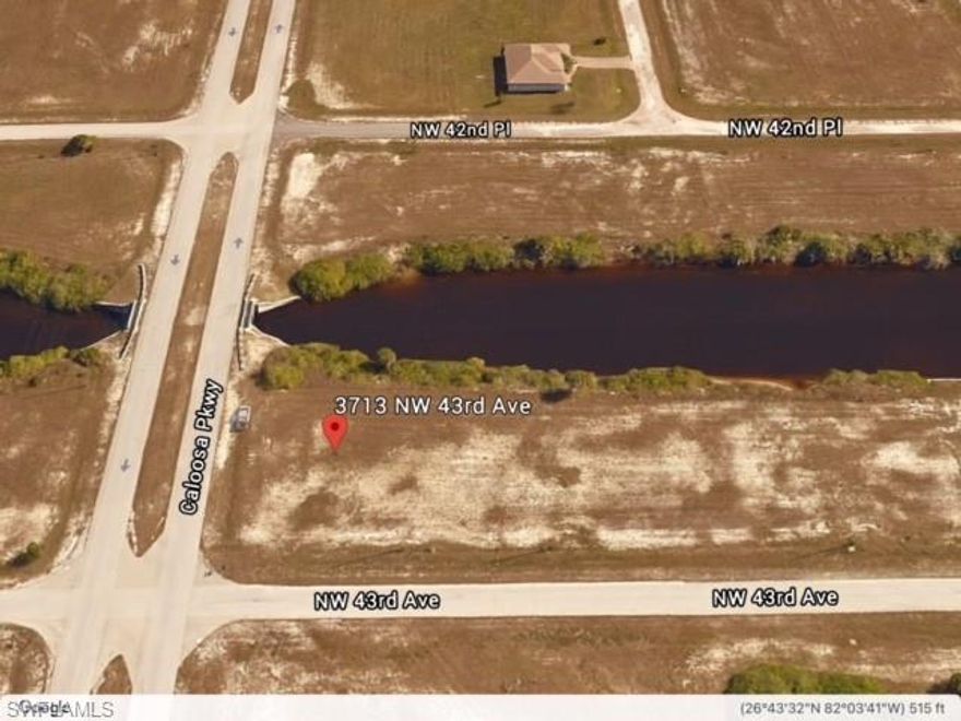 Hot area! NO Bridge Gulf Access in Northwest Cape. Sunrise view across 120 ft. wide Quicksilver Canal. Lovely area with new homes going in. Especially as Burnt Store road widening is ongoing connecting NW Cape to I-75, Punta Gorda Airport, Punta Gorda, Port Charlotte, as well as it's easy access to Pine Island Rd. shopping corridor.  Boating is accessed by Matlacha Pass to Charlotte Harbour and beyond. Coral Oaks municipal golf course is located within an easy distance. Live the good life at an affordable price.
