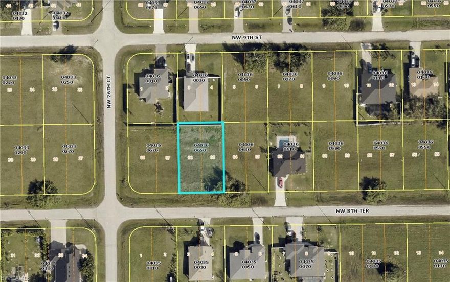 Located at 2477 NW 8th Terrace, this vacant lot in NW Cape Coral presents a rare opportunity for prospective homeowners to build their dream abode in one of Florida's most desirable regions. The lot is nestled in a peaceful and serene neighborhood, offering the perfect blend of tranquility and convenience. With its prime location, this property ensures easy access to the best that Cape Coral has to offer, including top-rated schools, vibrant shopping districts, exquisite dining options, and recreational facilities.