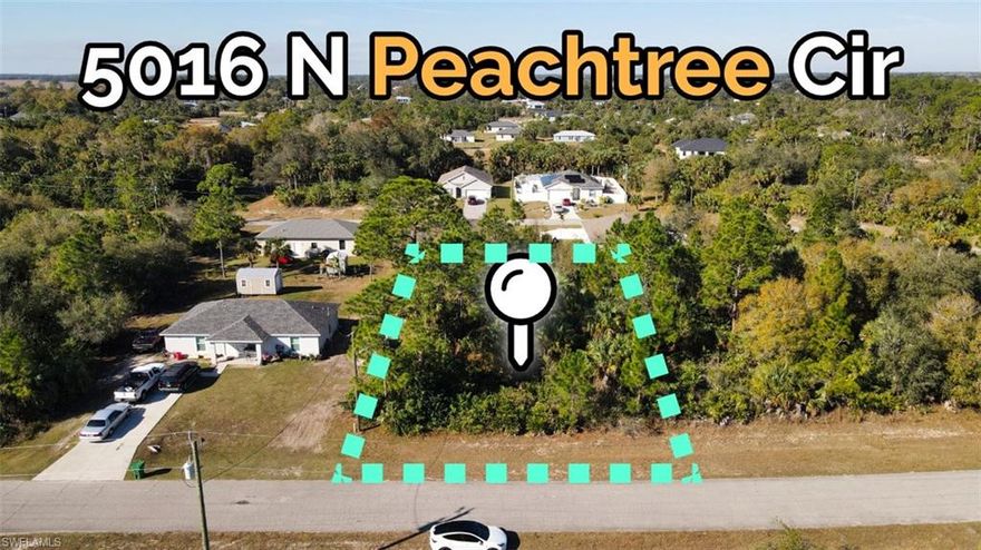 Prime Vacant Lot in Labelle, FL – Ready for Your Dream Home! Discover the perfect opportunity to build your dream home or investment property on this spacious vacant lot located at 5016 N Peachtree Cir, Labelle, FL 33935. Nestled in a peaceful neighborhood, this oversized lot offers plenty of space for a custom home, a lush garden, or even a retreat-style getaway. Property Features: Size: Generous lot providing ample room for various home designs. Location: Situated in the growing Labelle area, close to shopping, dining, and schools, Nature & Privacy: Surrounded by beautiful Florida landscapes, offering tranquility and seclusion, Utilities: Nearby access to electricity and water for an easy build, No HOA: Freedom to design and use your property without excessive restrictions. Conveniently located near SR-80, this lot provides easy access to Fort Myers, Lehigh Acres, and Naples, making it an excellent location for those seeking a peaceful rural setting while staying connected to major cities. Don’t miss out on this affordable opportunity to own land in Southwest Florida! Contact me today for more details or to schedule a visit.