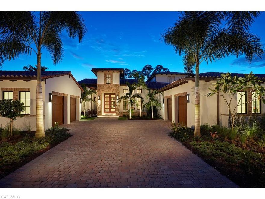 **Includes exclusive opportunity to purchase a Mediterra GOLF MEMBERSHIP without the delay of what otherwise is approximately a one-year waiting list**  London Bay's Catalina Model, is a fully furnished two-story residence overlooking preserve. The home features a large great room that embodies open plan living, flowing into the kitchen and café. The café opens up to the homes outdoor living space, to an area that offers a summer kitchen, an island bar and ample seating while overlooking the resort-style pool, spa and fire pit. The master suite occupies an entire wing of the home with sliding glass doors that open up the bedroom to a private trellis and patio, and a master bath that features a garden shower. The first floor also offers a formal dining room, bonus room and two guest suites. The second floor includes a loft, wet bar, and third guest suite, in addition to a sunset overlook with outdoor fireplace. This fully furnished model is designed by Romanza, London Bay’s award-winning in-house interior design studio.