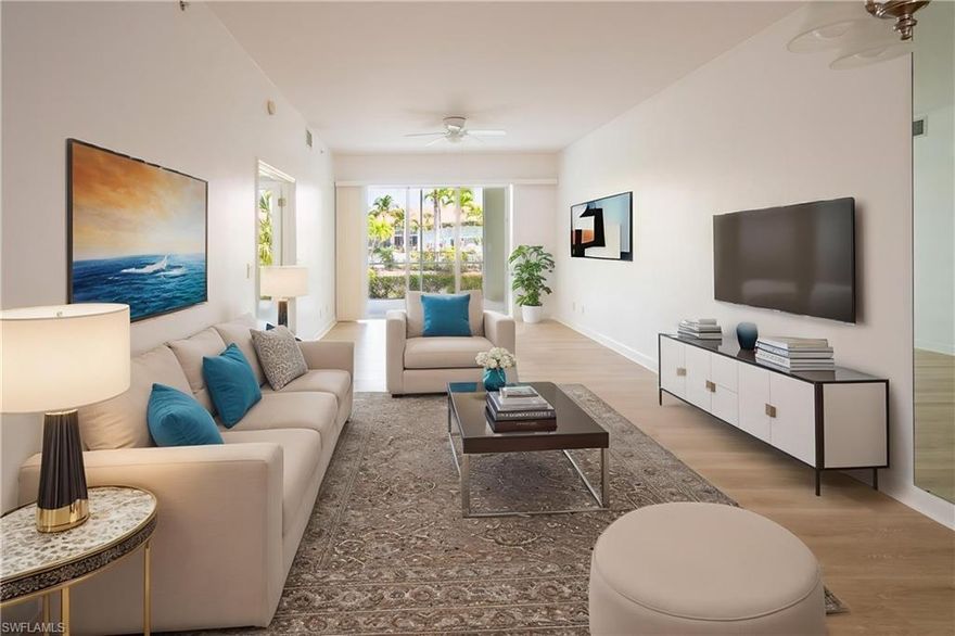 Welcome to Falling Waters, one of Naples’ most desirable private resort-style communities, where every day feels like a vacation!

This beautifully renovated 2-bedroom, 2-bath condo is ideally situated just steps from the clubhouse and within easy walking distance to all amenities—including the stunning resort-style pool, lazy river, and tennis courts.

Step inside to discover a bright and open floor plan featuring brand-new flooring throughout and updated appliances in the kitchen, perfect for easy entertaining or quiet evenings at home. The spacious bedrooms offer generous closet space and private access to the updated bathrooms, creating a peaceful retreat after a day of enjoying everything Falling Waters has to offer.