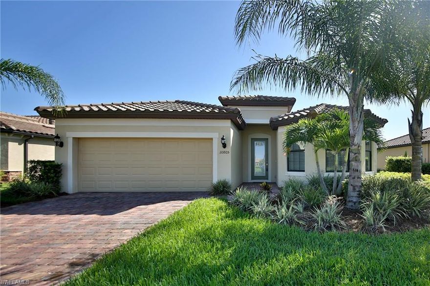 LIVE THE FLORIDA LIFESTYLE in this 3 bedroom plus Den home on a large lot with an expansive lake view. Located in the sought after community of Bridgetown at The Plantation. The home is in pristine condition with an open floor plan that is perfect for family and friends whether entertaining or just relaxing. Optional kitchen cabinetry was added in the breakfast room providing extra counter space and storage. Just a short distance away is the Community Amenity Center consisting of a Resort Style Pool and Spa, Pool Bath Cabana, Fitness Center, Activity Rooms, Movement Studio with Men and Women Locker Rooms, a Cafe and an Outdoor Lounge to socialize with friends and family. Phase II of the Community Amenity Center recently opened with Tennis Courts, a Tennis Shop, Bocce Ball Courts, a Lap Pool , Fire Pitt and Tot Lot. All this in a tranquil community with lush vegetation to enjoy walking, jogging and biking. Close to shopping and dining at Gulf Town Center and minutes to RSW International Airport. And, don't forget Golf and the Beaches. It's all here, call for an appointment today. Note: CDD is included in taxes.