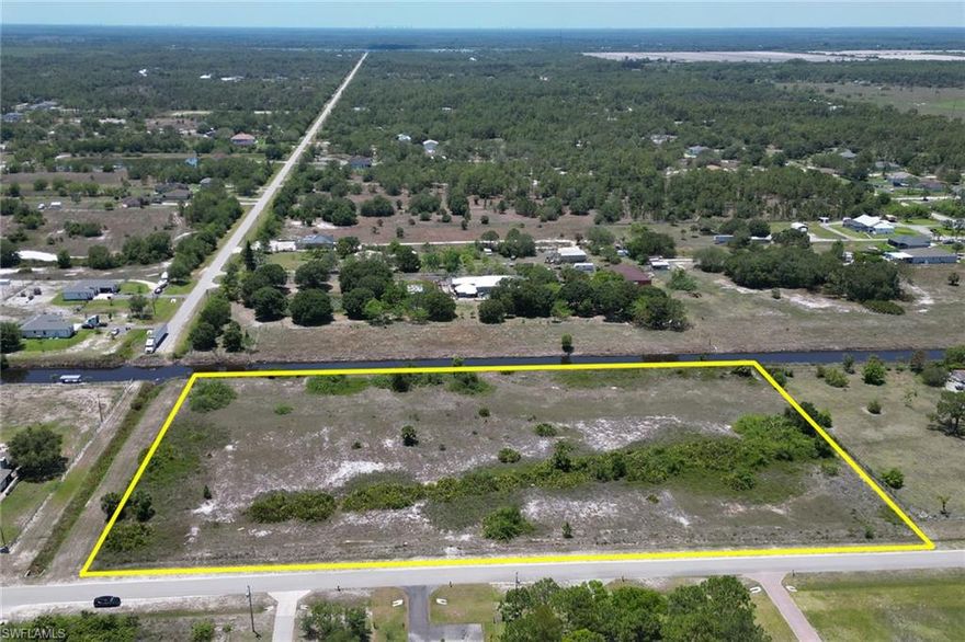 100% UPLAND - PRICED TO SELL :) ... Looking for a great opportunity to own land in a prime location? Look no further than this 5.83-acre lot for sale in Golden Gate Estate! This property is ideal for building your dream home or investing in a future development project.
The location of this property is one of its greatest features, as it is situated in a highly desirable area with easy access to major roads, shopping centers, and entertainment venues. The lot is also conveniently located near a canal, offering a great view and providing additional recreational opportunities.
This is the perfect opportunity for anyone looking to invest in real estate, whether you're an experienced developer or a first-time buyer. With its ideal location, size, and upland status, this lot won't last long on the market. So why wait?  start your journey toward owning your own piece of paradise!