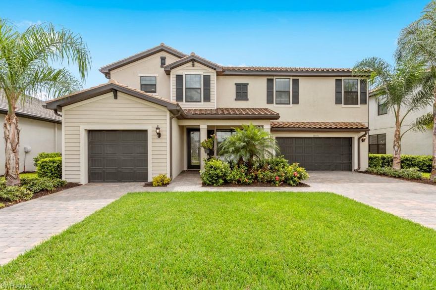 This bold and beautiful home is a stunning configuration of 3,283 square feet.  This home features 5 spacious bedrooms - enough for everyone to claim their own private retreat 4.5 baths provide plenty of privacy and pampering time.  The colossal kitchen has a charming breakfast nook which is sure to be a gathering spot both night and day.  The family room is always the perfect spot for indoor playtime, while the living room/dining room converge for fabulous entertaining options.  There is an extra 5th bedroom on the first floor perfect for house guests or live-in help.  The bonus room/loft upstairs beckons for a library or media room.  The split 3 car garage keeps the peace and keeps the cars clean and dry.