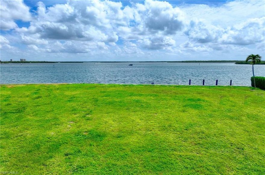 Spectacular Key Lot on the shimmering Marco River in a majestic and rarely available setting that offers privacy, prestige, and proximity. This exceptional location offers a unique opportunity to build a signature waterfront estate. With approximately 137.5 feet of direct wide and long water frontage, this expansive 0.44-acre (19,166 SF) parcel enjoys a grassy, level topography and unobstructed panoramic views of the river, Jolley Bridge, and Sanctuary Sound beyond. Ideally situated to experience the pinnacle of Marco Island's boating lifestyle. Perfectly positioned, and set back at the mouth of the Marco River, this homesite offers immediate deep-water Gulf access with no bridges, ideal for boaters and serious anglers alike. From your future dock, watch dophins glide by, explore the 10,000 Islands, cruise along the coastline, or fish some of the region's most abundant backwaters and offshore spots. Each evening, watch the Magnificent Frigatebirds soar overhead and eventually roost on the nearby ABC Islands, it's a natural spectacle that unfolds right from your backyard! have your hot toddy and watch the natural spectal come to life. Set on a quiet cul-de-sac of upscale homes, the location offers quick access on and off the island and is just minutes from Collier Boulevard's shops, restaurants, and cafes, as well as the Marco Island Yacht Club and Marina, Marcos' 4 mile white sand crescent beach, and community parks. Whether you envision a luxurious custom residence and build the dock of your dreams, or a tropical family retreat, this one-of-a-kind homesite blends convenience, tranquility, and stunning water views in equal measure; providing a front row seat to Florida's ultimate waterfront lifestyle.