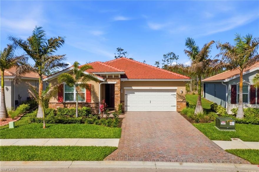 Come enjoy this Clifton model by DR Horton with many upgrades done for you.  There are no more Cliftons being offered in this community. This 3 bedroom/2 Bath home sits on a Preserve and is very private.  It is being sold furnished with TVs.  Enjoy all that Magnolia Landing has to offer with the Clubhouse with Community Pool and Spa, Fitness Center, Golf Course, Dining, Pickleball, Bocce, Shuffleboard, Driving range and much more with very low HOAs.  Upgrades include a Screened Lanai, gutters, front door window, whole house water filter and conditioner, Soundsystem with Sonos, new front load washer and dryer, ceiling fans throughout, automatic lighting and automatic window shades in most rooms.  Open floorplan with a gorgeous kitchen with 43-inch cabinets and granite countertops and stainless-steel appliances.  Huge walk-in closet in Master Bedroom with an additional room used for more closet space or as an office.  This house is immaculate with tons of storage options.  Close to Downtown Fort Myers or Punta Gorda with tons of restaurant choices. Make an appointment to see this home today...