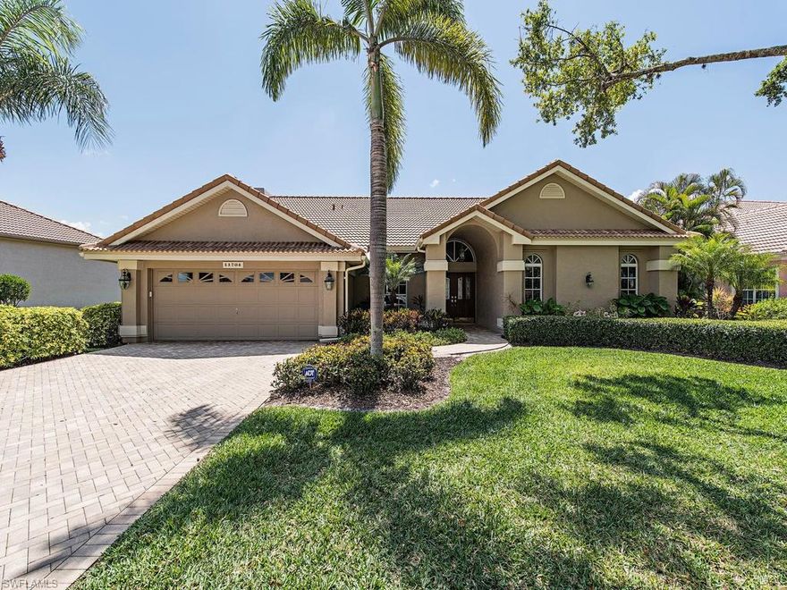 Beautiful Lakefront 3 bedroom 2.5 bath home  with heated pool and large lanai.  This fabulous renovated home offers a southeastern exposure  and so much more.
 Upgrades include Crown molding throughout,  Teak wood and Tile flooring, amazing kitchen with wood cabinetry, granite countertops and stainless appliances open to the family room, surround sound, New roof in 2011, Walk in closets in every bedroom with custom cabinetry, Whole house water purifier, salt water pool, hurricane shutters and several impact windows, fireplace, paver driveway,plantation shutters and landscape lighting. The master suite offers his and her walk in closets, walk in shower, 2 sinks, jetted tub and  separate make up counter and black out shades.
Longshore Lake is a premier North Naples gated community with 88 acres of lakes for boating ,kayaking & fishing,
9 har tru tennis courts with full time Pro,Clubhouse with Restaurant, pub and outdoor dining, fitness, playground and miles of walking paths.