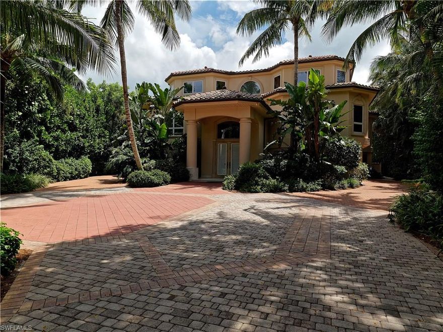 Magnificently built gulf front estate home located in the prime west gulf drive location, Sanibel Island, Florida. Situated on one of the highest elevated ridges offering glorious panoramic sunset and beach vistas within a private enclave, this masterpiece has been constructed with only the highest quality materials. Professionally designed and decorated surrounded by Italian marble throughout including all lanais and staircases w/handcrafted wooded railings. Gorgeous and unique ground level entryway opens to an overly impressive great room that is the heart of the home. A beautiful formal dining room is also included. Exceptional custom details are brilliant - intimate open fireplaces, double sided elevator to the 3 levels, all in house water infiltration, total home automation and security, exercise room, resort style pool and landscaping, media room, all top of the line and newer appliances. A true Island jewel offering timeless appeal and luxury.