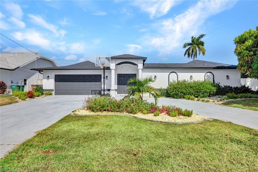 Welcome to an exquisite waterfront gem nestled in the heart of Cape Coral, Florida. This remarkable property boasts a main house with 3 bedrooms, 2 bathrooms, and a separate 1 bedroom, 1 bathroom mother-in-law suite, providing ample space for comfortable living. This no-bridge, gulf access canal home offers a swift 3-minute journey to the river, making it a boater's dream. The stunning interior features 15-inch tile flooring throughout, including the lanai, cabana, pool, and spa areas. With 2,291 sqft. of living space, this home has plenty of room for everyone. The main bedroom suite offers a walk-in closet, adding an elegant touch to this beautiful home. Don't miss the chance to rent this stunning waterfront oasis, where luxury, convenience, and timeless appeal converge in one of Cape Coral's most sought-after neighborhoods.