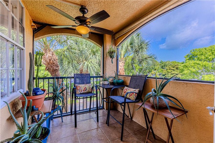 Enjoy sunset views from your private lanai in this top level third floor condominium in the Sanctuary at Imperial River. This recently remodeled 2 bed 2 bath home features a beautifully updated kitchen with granite countertops, stainless steel appliances, shaker style cabinetry, and a beautiful barn door. The bathrooms feature granite top vanities, tiled shower enclosures and decorative lighting. This home is completely tiled throughout, has been freshly painted, and is move in ready. An open floor plan concept, voluminous ceilings, and large bedrooms makes this cozy condo feel spacious and inviting. With a recent assessment paid in full, this neighborhood has recently gone under a gorgeous transformation with a newly renovated club house and amenity center featuring a community pool and hot tub, fitness center, racquet ball courts, pickleball, tennis, and a BBQ picnic area. Located less than 3 miles from the beach and public boat launch, this property is walking distance to the Fresh Market, Starbucks, Outback and Carrabba's. Don't wait. Schedule your showing appointment today.