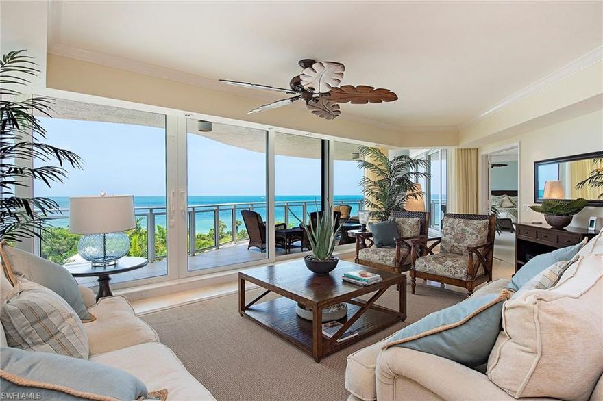 This beautiful, sunny and bright one-of-a-kind Brighton end unit with three full bedrooms and a den is a must-see! This stunning Gulf-front condominium with sweeping balcony and Gulf-front views will please your most discriminating buyer. Kitchen was renovated and floorplan opened to encompass the stunning panoramic Gulf views. Features include marble flooring throughout main living area, built-in desk with large bookcase area, halogen ceiling lighting, large sunny kitchen with two wine coolers and walk-in pantry, hurricane-impact windows and doors throughout, large walk-in master bedroom closet, plantation shutters and much more. Fabulous pool area leads out to the spectacular beach area. Amenities include fitness center, guest suites, tennis courts, towel service, your private beach club with pool and restaurant. Golf memberships can be purchased separately. Call for your private showing.