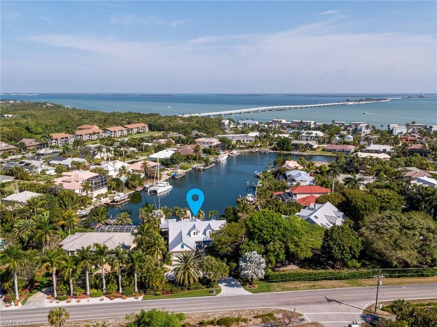 Simply Stunning!! Situated on Sanibel's premier waterfront location, direct deepwater access on a seawall canal with breathtaking views, this home has so much to offer!  Completely remodeled in 2019 with the highest quality details throughout the entire home.  Top grade technology installed throughout make this entirely a Smart Home.  Wolf and SubZero appliances, all impact rated glass, outdoor living space with masonry fireplace, built-in gas grill, drink station, large tv, surround sound, custom pool and hot tub.  Professional landscape by R.S. WALSH with numerous specimen plants and specialty palms, provides a lush tropical ambience and ultimate privacy.  Beautiful master suite with water views and custom indoor and outdoor showers.  Room for the whole family in this lovely 5 bedroom home including the upstairs bunk room with custom built in beds, game area and a custom home theater.  Entertaining spaces are endless!  Spacious driveway with basketball court and outdoor shower.
