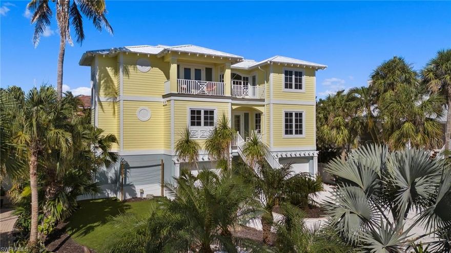 This stunning home built by the Wolter Group in 2014 is proof of the strength of modern elevated construction and is priced below replacement cost. Within easy distance of the beach and Captiva Village, the design showcases quality construction and interior finishes. Comprising five bedrooms, 4.5 baths, a large open galleried living area, a chef’s kitchen with Sub-Zero refrigerator, 48-inch Wolf range, multiple decks, a large rear lanai, and undeveloped ground floor storage space of 2,000 square feet. A 30-foot pool is surrounded by a paved area which runs the width of the lot. A new owner would have the option to continue this property as a spacious and comfortable family home or choose to take advantage of the significant rental potential with similar homes in Captiva Village generating gross rental income in excess of $300,000 per year.