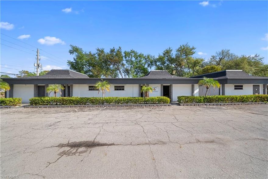 Exceptional opportunity to acquire a versatile commercial property currently operating as a church in the heart of Fort Myers.  The well-maintained building offers approximate 10+ individual rooms, providing a flexible layout ideal for a variety of uses including professional offices, medical space, educational facilities, or continued religious use.  The property features a spacious gathering area, multiple private offices or classrooms, and ample room for administrative or client-facing operations.
Originally designed for community use, the building includes a welcoming entry, common areas for reception or waiting rooms, and restrooms.  The existing floor plan allows for easy configuration to suite medical or office needs, with clearly defined spaces that support privacy, productivity, and workflow efficiency.  Don't miss the chance to own a distinctive property with space and endless possibilities.or waiting rooms, and restroom.  The existing floor plan allows for easy configuration to suite medical or office needs, with clearly defined spaces that support privacy, productivity, and workflow efficiency.  Don't miss the chance to own a distinctive property with space and endless possibilities.******************VACANT LAND - 210 FT BY 120 FT INCLUDED****************