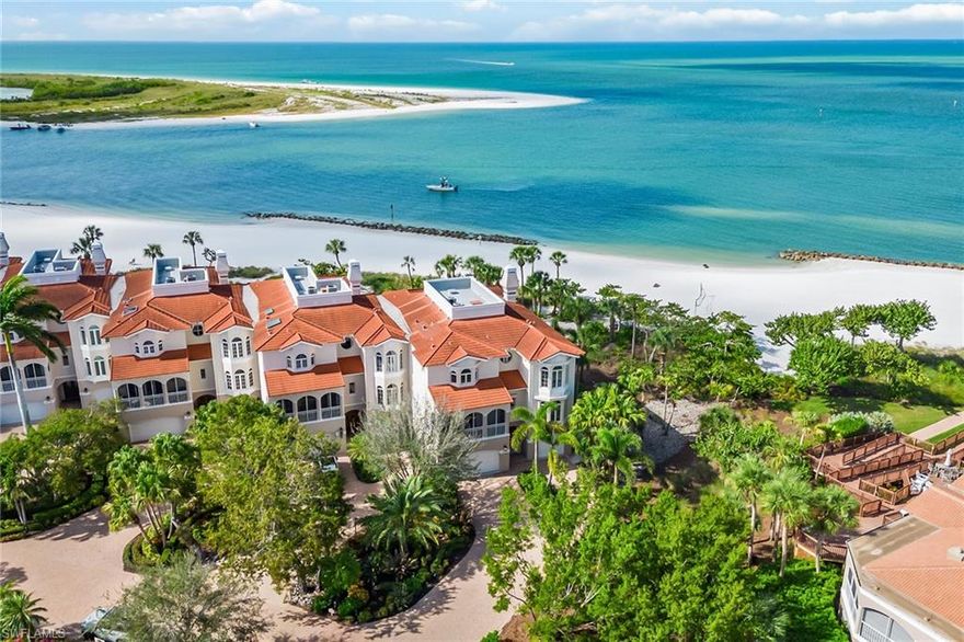 At the time of listing, this is the only direct residential beachfront property available on Marco Island and is one of only six beach villas in Hideaway Beach. The grounds offer a welcoming air that sets the tone for what this home offers, a beach retreat that is the ideal blend of sophistication, natural beauty, and a place where family and friends can gather, relax and enjoy the barefoot luxury lifestyle. This four-bedroom plus office, 4.5-bath end-unit villa has just undergone a major renovation incorporating a classic, coastal design with timeless finishes while showcasing the backdrop of the amazing views of the white sand and the Gulf of Mexico. The residence and specifically the lower-level entertainment space embodies the ambiance of a private, five-star spa resort with an infrared sauna, pool and spa, while being a short distance from the beach and gulf. Bring your shorts, shoes and island attitude since everything else is already here. Awaken to the sights and sounds of the waves and breathe the salt air. You aren't just buying a home; you are buying a lifestyle and this is as good as it gets. Three-car garage. Private elevator. Live the life you've always dreamed of at Hideaway Beach. Over two miles of beach, nine-hole golf course, tennis, pickleball, formal and informal beachfront dining facilities, health club. community pool and spa, and more!