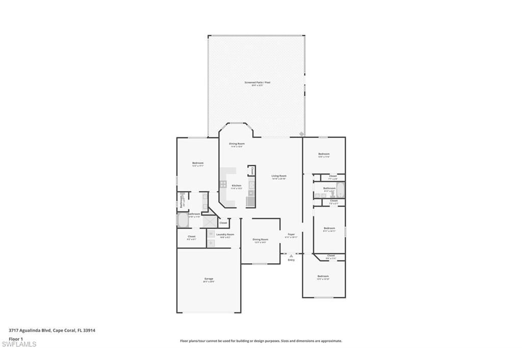 Photo of 3717 Agualinda BLVD, CAPE CORAL, FL 33914 (MLS # 226019931)