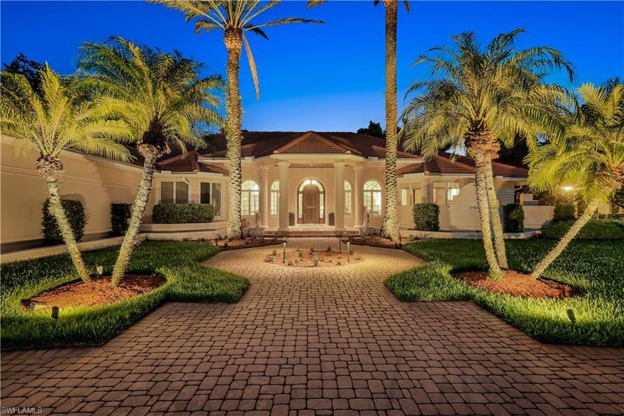 H10956 - Welcome to this stunning estate home on an oversized lot with long lake views in the highly desired gated community of Quail Creek. Upon entry you are immediately drawn to the lushly landscaped expansive outdoor oasis which is an entertainer's dream space! Relish in the oversized pool, waterfall spa, multiple fire features & various lounging areas. Enjoy the expansive covered outdoor kitchen & bar area adjacent to the pool or relax out back around the firepit while taking in the long lake & golf course views. Upgrades throughout the kitchen include custom wood cabinetry, granite countertops, copper accents, Thermador Professional Series appliances & a built-in espresso machine. Your inner wine enthusiast will appreciate the custom wine room which can store up to 600 bottles of your favorite vino as well as the adjoining wet bar & entertaining space. The home's split floor plan allows for an oversized primary suite that features a sophisticated custom closet and an additional bonus room with more beautiful views of the pool & lake.  Both guest bedrooms have ensuites and one even has a private courtyard retreat. The oversized 3 car garage offers plenty of additional storage.