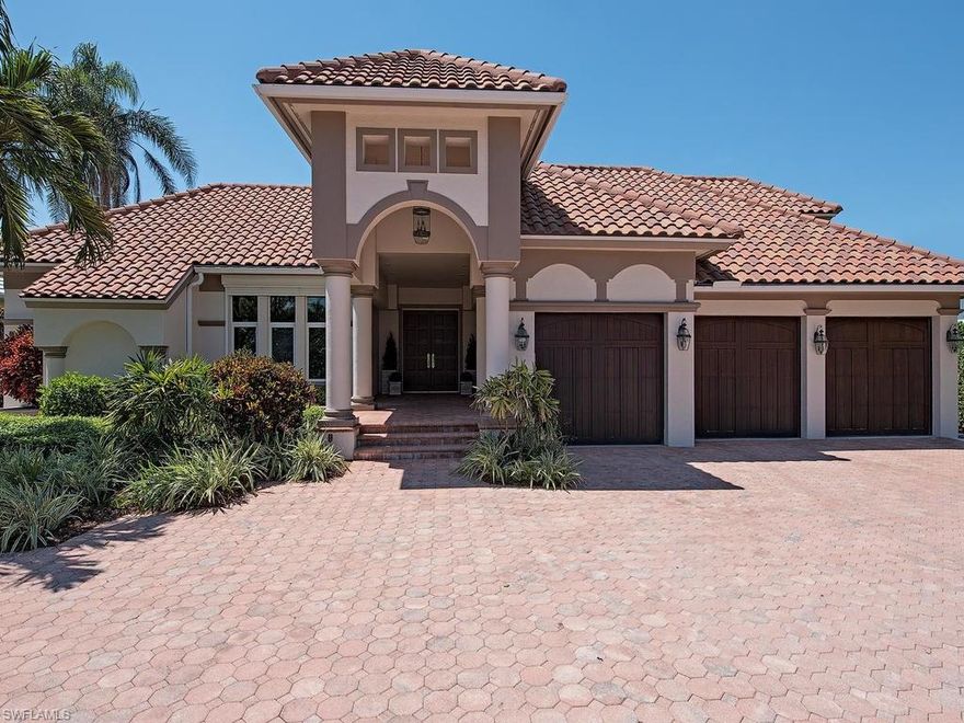 H.12953  Significant price adjustment!  This is an ideal buyer opportunity to own a Port Royal Club membership-eligible home in walking distance to the beach.  Located across the street from the Port Royal Club’s beach, tennis and fitness centers, this island-style courtyard home is the perfect marriage of privacy, convenience and comfort. Encircling an enchanting, tropical-landscaped courtyard with an updated pool and spa, the spacious great-room floor plan allows for abundant, natural light thanks to its numerous glass doors which provide access to a private, luxurious, outdoor lifestyle. Featuring two master bedroom suites and three additional guest room suites, the house also features a two-sided glass fireplace which you can view from both the private study and the formal living room. The 12-foot coffered and vaulted-beam ceilings offer an open and airy sense of space, highlighted by white oak flooring throughout the common areas. The kitchen has full, gourmet amenities including a gas range. Owners have made many improvements, and you are now invited to create some of your own. The possibilities are endless!