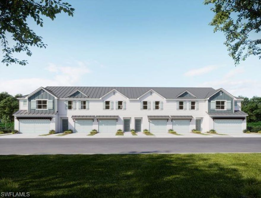 Tucked away on a quiet cul-de-sac and overlooking serene pond views, this St. Lucia two story townhome at Orchid Cove captures the essence of island inspired living paired with modern comfort and a low maintenance lifestyle in Pine Island’s newest community. Coastal style facades, metal roofs, impact windows, included lawn care and landscaping, along with an island style pool and cabana, create a setting designed for relaxed, effortless living. Ideally positioned just minutes from Matlacha Pass and only 10 minutes to Cape Coral, the location keeps you close to Coral Oaks golf, local fishing spots, dog friendly trails, and unforgettable sunsets at Boca Grande Pass.

Designed to live like a single family home, the St. Lucia welcomes you from sidewalk lined streets through a 6'8 full lite front door into an open concept main level where the great room, dining area, and kitchen connect seamlessly, enhanced by additional flush mount LED lighting in the great room for a bright and inviting atmosphere. The kitchen is highlighted by granite countertops and a spacious pantry, while sliding glass doors open to an extended rear patio that frames peaceful pond views and invites abundant natural light for easy indoor outdoor living. A convenient half bath completes the main floor.

Upstairs, the primary suite features a walk in closet and a private bath with a tile shower, complemented by additional flush mount LED lighting in the primary bedroom. A flexible loft anchors the second level, joined by two additional bedrooms, a full bath with a tile shower, and a dedicated laundry room. Modern living is enhanced by a built in Smart Home Package with a Ring Video Doorbell, Smart Thermostat, and Keyless Entry Smart Door Lock. Additional features include a one car garage, full landscaping with irrigation, and a full builder warranty for added peace of mind.

Thoughtfully designed with coastal charm, tranquil water views, and resort style community amenities, this St. Lucia townhome at Orchid Cove is your opportunity to enjoy easy island living—schedule your private showing and experience Pine Island living firsthand.