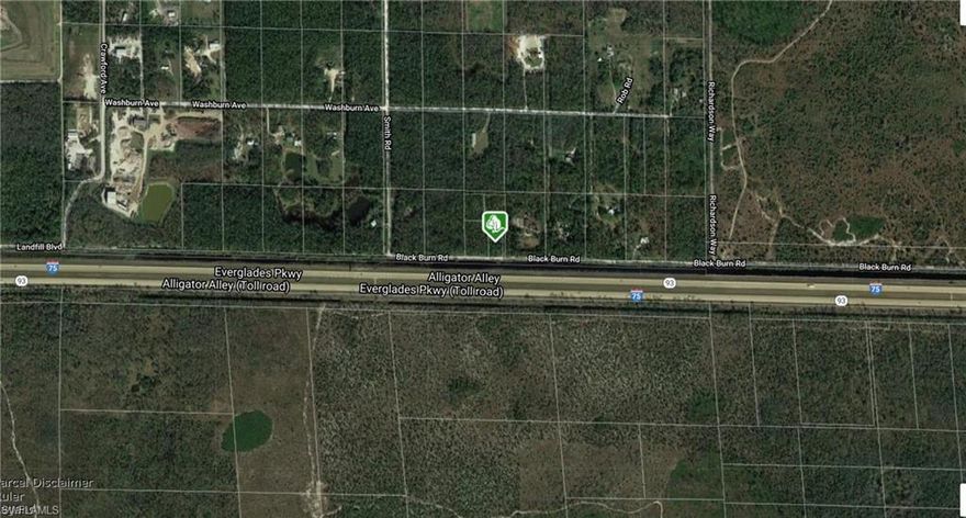 almost 3 acres in total (L shape), across from a canal on Blackburn Rd, I-75, package deal with 3 other lots, no hoa, other lot is an easement to reach it, approx. google map 26.155418,-81.642573, as is
