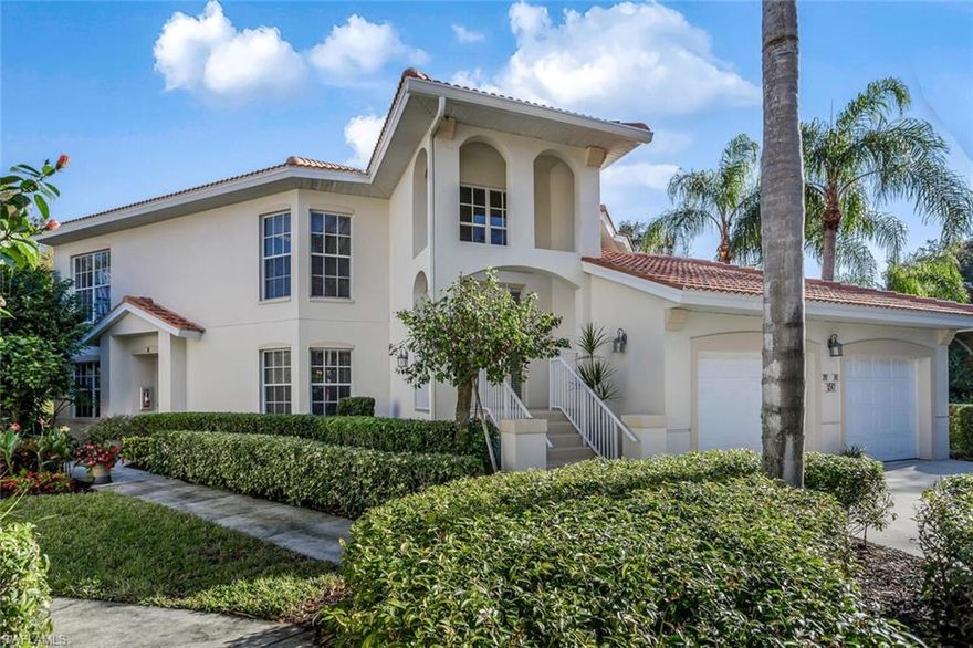 Come see this great three-bedroom two bath coach home in prestigious Pelican Marsh. Located on the second floor with an attached garage, the home features include a serene lakeview and a fantastic location close to all that Naples has to offer! There are extensive jogging/biking paths throughout the community, and Pelican Marsh is located close to world class beaches, fine dining, upscale shops at Mercato and the Artis (The Philharmonic). This gated community is a very desirable Naples address!