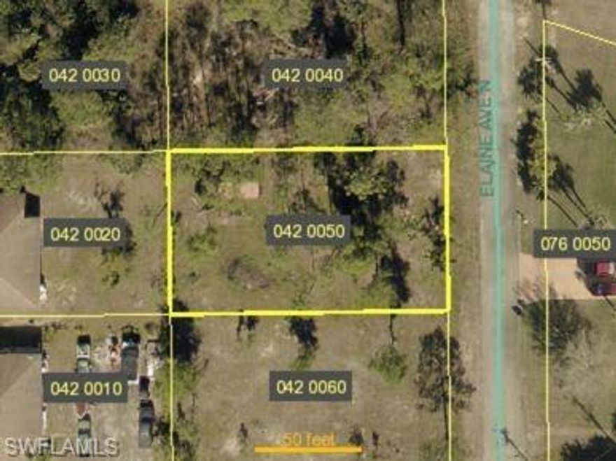 Great opportunity to build or invest in one of the fastest-growing areas of Lehigh Acres! This RS-1 residential lot on Elaine Ave N offers a spacious, level homesite surrounded by new construction and steady residential expansion, located right next to another available parcel for buyers seeking additional space or builders looking for multiple sites. The property is close to major conveniences including Lehigh Regional Medical Center, Walmart Supercenter, and a variety of restaurants and daily services, while also providing quick access to Sunshine Blvd, Lee Blvd, schools, parks, and new commercial developments. Electricity is available in the area, well and septic are required, and the lot is not in a flood zone, making it an excellent opportunity for homeowners, builders, or long-term investors in a rapidly growing community.