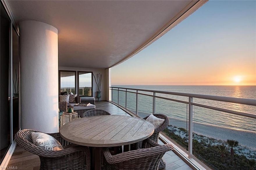 Outstanding, westerly views of the Gulf of Mexico and beautiful beach. Clean, transitional finishes highlighted by wide plank wood flooring, grays, whites and touches of color. This residence has been customized to include tasteful tongue and groove trey ceilings, and abundant paneling. Located on Gulf Shore Drive and adjacent to Wiggins Pass State Park, Moraya Bay offers the ultimate in sophisticated resort-style living. Fountains of fire and water greet you as you enter into a breathtaking lobby, designed to both engage you as well as elevate your levels of expectation. Poolside and beachside food and beverage service, chairs, towels and umbrellas, a spectacular restaurant and lounge, 24-hour concierge and an unparalleled beachfront exercise facility. Above, the 72 residences offer expansive grand salons, dining areas, and incredible views over the Gulf and preserves.