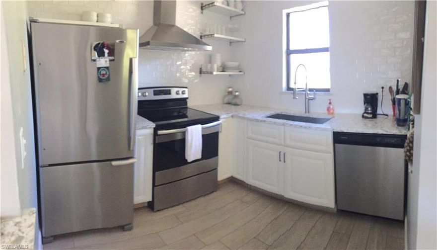 Central location!  Close to Naples Downtown, restaurants, shopping, entertainment and  Naples best beaches. Tile floors and marble showers. Newer appliances and air conditioner. Many upgrades but needs some finishing touches. Additional storage room adjacent to the unit. Great investment potential for annual or seasonal rental. This 2 bedrooms to baths condo is a hidden treasure for the investor or the owner occupied.