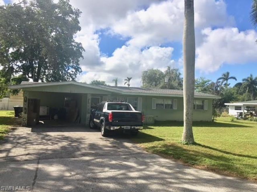 Great location between McGregor and the river. Well built 3BR/2BA home in Old Fort Myers. Needs updating and a little tlc. AC was replaced in 2016. New plumbing throughout entire home in 2015.