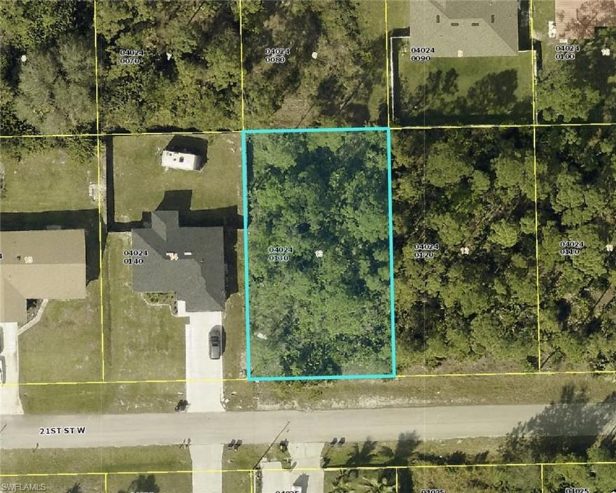 Discover the potential of this fantastic unimproved corner lot in a quiet, still-developing area of Lehigh Acres. This is your chance to create the custom home you've always envisioned, nestled in a serene and peaceful setting. Enjoy the tranquility of this rural neighborhood while still being conveniently located with easy access to all that Southwest Florida has to offer. Fort Myers, Alva, and LaBelle are all just a short distance away, as well at Southwest Florida International Airport, providing you with a variety of shopping, dining, and entertainment options. Don't miss this opportunity to own a piece of paradise and build the home of your dreams!