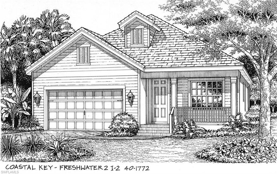 Gorgeous new home in Coastal Key by NEAL COMMUNITIES. Stunning Brand New Construction with 3br, 2 baths plus Den, 2 car garage with 2' extension. UPGRADES THROUGHOUT! 8' doors, Stainless Steel Appliance Package, beautiful pool with a water feature. Natural Gas Community! Granite Kitchen counter tops, tile throughout, coffered ceiling in Great Room. Home to be completed in 2016. Low HOA fees, county only taxes. Conveniently located near Health Park. No CDD. Lot #76