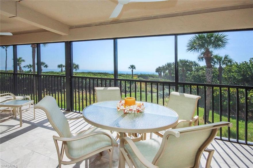 Direct Gulf Front on Sanibel Island! Welcome to coastal living at its finest with gulf views from almost every window. If you've been dreaming ofowning a beachfront retreat, this beautifully updated three-bedroom, two-bath condo is ready to make those dreams a reality. You will enjoy breathtaking views ofthe Gulf from your private, screened lanai—ideal for morning coffee or afternoon cocktails. Enjoy swimming in the gulf on a shell strewn, sandy beach just out yourdoor. Every detail has been thoughtfully selected to create a fresh, elegant space that blends coastal sophistication with modern comfort. The fully remodeledgourmet kitchen is a showstopper featuring a large quartz island, high end appliances and sleek decorator tile and neutral flooring throughout. The spacious primarysuite opens on to the lanai and is an oasis that offers a ensuite bathroom with an oversized spa shower, double sinks and decorator tile. The roomy second bedroomis an inviting retreat of its own. The third bedroom can function as an office/den and features a Murphy bed for more guest space. Enjoy the ease of an in-unitlaundry room, close parking, and dedicated owner storage. Want more? Onsite heated pool and access to tennis and pickleball courts – all you need to live theultimate Florida lifestyle. End your days with your toes in the sand and eyes on the sparkling waters of the Gulf, right outside your lanai. Sanibel Island is a barrierisland located just off the coast of Fort Myers, FL. The island boasts 12 miles of sandy white beaches, offering some of the word’s best shelling. This quaint islandoffers unique shopping, dining and outdoor activities including fishing, boating, golf, kayaking and bicycling. Life is short, buy the beach house!