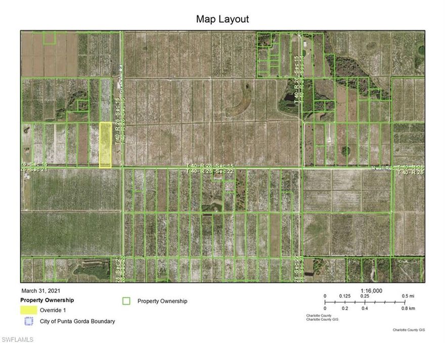 10 Acres in Punta Gorda! This acreage is mostly groves and is a great opportunity to own land in one of the fastest growing areas in SWFL, the Babcock Ranch corridor. Easy access to I-75, quick access to Alva & Labelle, and a straight shot to the East Coast via SR 80.