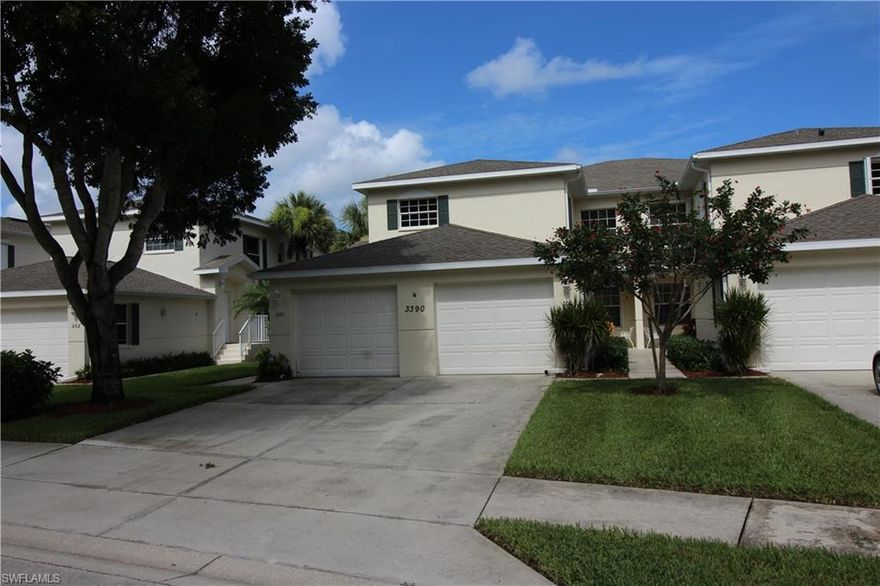 1st FLOOR CONDO ON THE 37 ACRE NATURAL SPRING LAKE. Imagine watching the sunsets over this beautiful lake from your enclosed all weather with glass doors, lanai. Crown Pointe has everything to offer, especially location. Only 15 minutes to downtown and the beach. You are surrounded by shops, restaurants, and medical. An Awesome bike path parallels the community.  This 3 Bed 2 Bath home has brand new carpeting and is painted neutral white awaiting your finishing decor. Home is equipped with roll down hurricane shutters. Garage features direct access into your home, unlike many other condominiums that force you to go outside to get to the garage. Talk about storage this condo has a huge owners closet, garage space storage and a full laundry room.