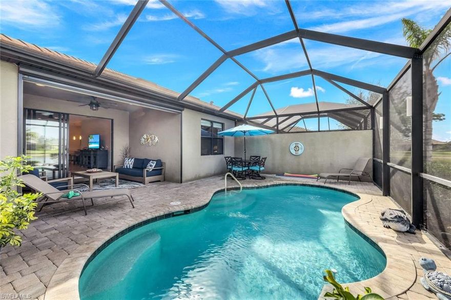 This stunning lake view villa pool home with 2 car garage in the low fee community of Winding Cypress offers a luxurious lifestyle with its serene lake views and exceptional amenities. 

Home features include:
Premium Wide Lake View: Step out onto your patio and soak in the breathtaking vistas of the tranquil lake. Whether it’s morning coffee or evening sunsets, this view will captivate you. Tile on the Diagonal: The elegant diagonal tile flooring flows seamlessly throughout the home, adding a touch of sophistication. Recessed and Cabinet Lighting: Illuminate your living spaces with style. Whether you’re hosting a dinner party or enjoying a quiet evening, the lighting sets the mood just right. Heated Pool: Take a refreshing dip in the heated pool year-round. Imagine relaxing by the water, surrounded by lush greenery and the soothing sounds of nature. Trey Ceiling: The main living area features a trey ceiling, adding architectural interest and a sense of spaciousness. White Cabinetry Throughout: The timeless white cabinetry complements any decor and keeps the home bright and airy. Gorgeous Sunsets: As the day winds down, enjoy spectacular sunsets from your own backyard oasis. New Quartz Countertops: The kitchen, master bath, and guest bath have been upgraded with beautiful quartz countertops. The sinks and faucets are also new. New Tile Plank: The master bedroom, master bath, and guest bedroom now feature stylish tile plank flooring. LED Lanai Lights: Illuminate your pool area for evening gatherings and relaxation. Custom Garage Shelving: Organize your garage space efficiently. New Dishwasher and Clothes Washer: Modern appliances for your convenience. New Pool Cage Screens: Fresh screens enhance the pool area. Motorized Sunscreen for Lanai: Control sunlight and create a comfortable outdoor space. Whole House Water Filter System: Enjoy pure filtered throughout your home.  

Winding cypress features include: 
Shady Palm Restaurant: Onsite dining for residents. Treat yourself to delicious meals without leaving the community. Pickleball, Bocce, Tennis: Stay active and social. Engage in friendly matches with neighbors and friends. State-of-the-Art Fitness Center: Achieve your fitness goals. Whether it’s cardio, strength training, or yoga, the fitness center has you covered. Resort-Style Pool: Lounge by the pool, soak up the sun, and enjoy the Florida weather. Community Garden: Green thumbs welcome! If you love gardening, this is the place to nurture your plants. Dog Park: Fido-approved fun! Let your furry friend run and play in the designated dog park.

Location: Centrally situated between Marco Island, 5th Ave, and I75, this home offers convenience and easy access to all that Naples, Florida, has to offer.

Don’t miss out on this exceptional opportunity! Contact your agent today to schedule a viewing.