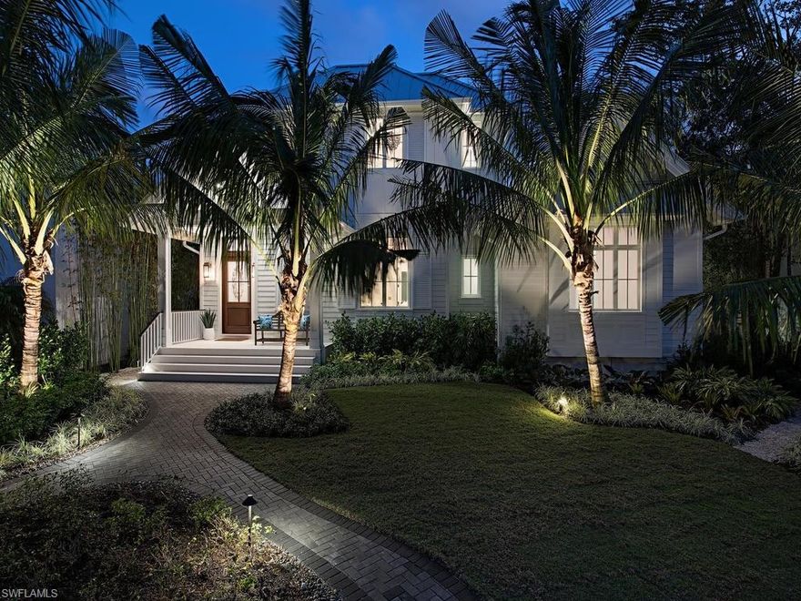 VIV Homes offers an exciting new Old Florida style cottage situated in an ideal setting just steps to historic 3rd Street amenities and a few short blocks to Naples pristine beaches.  Penned by Falcon Design this very special and unique home is absolutely remarkable in every way.  Premium location, coveted southern exposure with rear alley access, full concrete construction, unrivaled finishes, and over 5,200 square feet of air conditioned living space are just a few of the separating features.  Within the home you will find 5 full bedrooms including 2 on the first level, a great room layout that perfectly combines indoor to outdoor living, a VIP guest suite area with separate access, Sonos system, and a gourmet kitchen with Sub Zero and Wolf appliances.