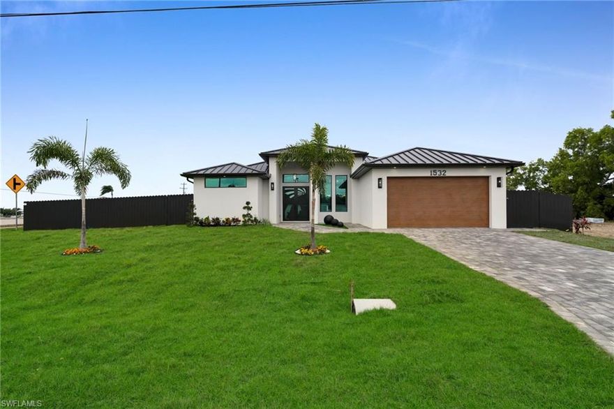 Discover this stunning new-construction home designed for comfort, style, and Florida living at its finest. This beautiful 3-bedroom, 3-bath residence sits on an oversized lot in a great location, offering both privacy and convenience.
The home features a durable metal roof and modern finishes throughout, offering high ceilings and sleek quartz countertops . Step outside to your private oasis: a fully fenced yard with a heated saltwater pool overlooking a freshwater canal, perfect for relaxing, entertaining, or enjoying serene water views year-round. The expansive lanai includes a fully equipped outdoor kitchen, ideal for hosting gatherings or enjoying al fresco dining.
Inside, the thoughtful floor plan provides spacious bedrooms, stylish bathrooms, and open living areas filled with natural light. Every detail reflects quality craftsmanship and contemporary design, making this property perfect as a primary residence or investment opportunity.
This exceptional home blends luxury, functionality, and location—a rare find that truly has it all.