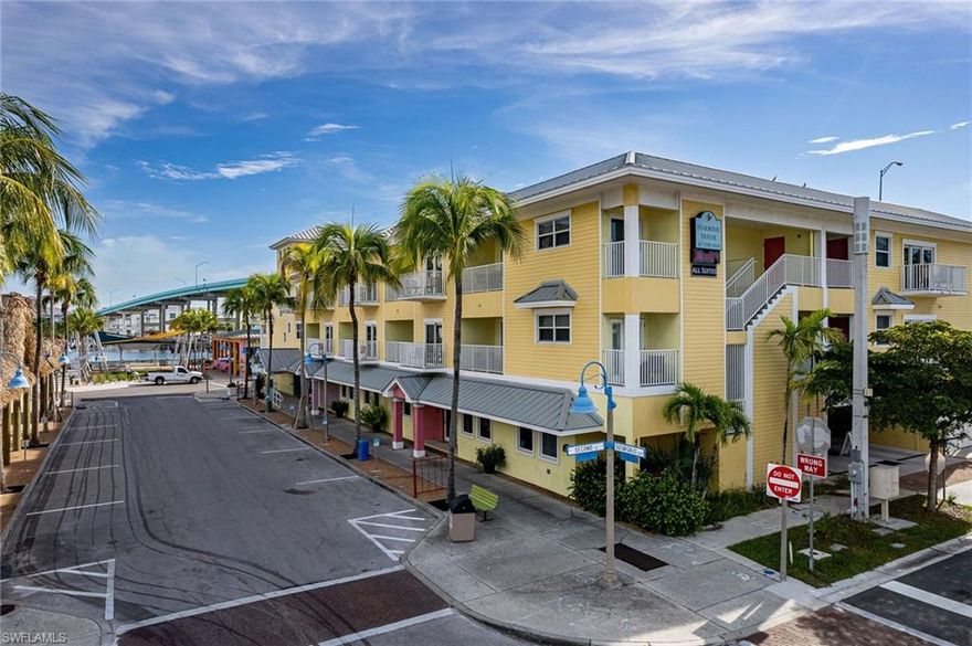Recently updated 2-bedroom 2-bath condo, located in the heart of Fort Myers Beach with partial views of the bayside and Gulf waterfront. The Harbour House at the Inn offers a tropical atmosphere with a Key West vibe, including the following amenities: pool, hot tub, elevator, gas barbeque grill/lounge area, community room, and parking garage. This unit is just a few blocks to Times Square, the beach, restaurants/bars/souvenir shops, and the newly built Margaritaville Resort. Condo is fully furnished (including in-unit washing machine and dryer). The Harbour House at the Inn’s location at the base of the Matanzas Pass Bridge ensures no lengthy wait time to exit island. There is an optional on-site rental manager to maximize income potential.