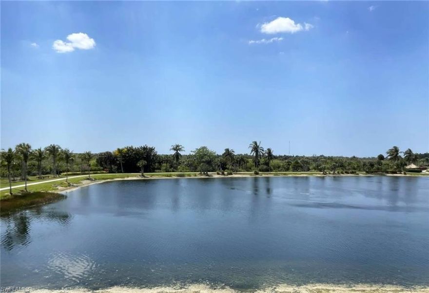 Beautiful 2 bed/2 bath "Hampton" Sutton Walk Lakeside condo overlooks the lake and the tropical nature preserve. Lovely condo features a New February 2022 A/C 16 Seer, 2 ton, with line-set and programable thermostat, a screened entry with no see um screens, and a decorative mirrored wall in the dining room. Kitchen has an April 2022 New dishwasher, newer hardware and a breakfast area. Master Bath has a new 2018 shower pan and ceramic tile stall. ($4500 value) Lanai has no see um screens, is newly tiled and features the best sunsets over the water! Condo is selling fully furnished including housewares and linens. Walk to the Sutton Walk private pool. Lexington Country Club is a 24-hour patrolled and gated community and is located within minutes of the beaches and shopping. Pay as you Play Golf.