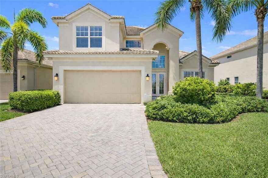 Don’t miss this exceptional opportunity in the charming, gated community of Brynwood Preserve, known for its low HOA fees and central Naples location. This recently remodeled 3-bedroom + den + loft, 3.5-bath pool and spa home with a 2-car garage is ideally positioned on a premier lakefront lot, offering tranquil water views from an expanded outdoor living space.

Aside from the tasteful interior upgrades, this home also includes upgrades that enhance both longevity and value, including a new roof (2020), new hot water heater (2025), new pool heater (2023), new AC condenser (2023), new maintenance reducing gutter protection (2023), new remote controlled ceiling fans (2024), and electronic window shades in the Master bedroom, family room and breakfast nook. The screened lanai features upgraded modern glass privacy gate, creating a seamless and elevated indoor–outdoor living experience.

Inside the home showcases a bright, neutral color palette, durable plank-style tile flooring, and a chef’s kitchen appointed with white quartz countertops and bar seating—a timeless combination. The primary suite is located on the first floor, featuring a large walk-in closet and fully remodeled bath with a freestanding soaking tub and an updated walk-in shower. Additionally on the main level, is a versatile den/office and a private laundry room with an expanded quartz counter, adding functionality to the utility space.

The second level offers excellent separation of space with two additional bedrooms connected by a split Jack-and-Jill bathroom, each with its own private toilet and sink area, separated by an updated walk in shower, and a spacious loft ideal for media, play, or secondary entertaining—a layout that works equally well for families, guests, or seasonal residents.

Located just minutes from shopping, dining, entertainment, and Naples’ renowned beaches, and zoned for A-rated schools, this home checks every box for location, condition, and upgrades. Furniture is negotiable, making this a compelling turnkey or near-turnkey opportunity.