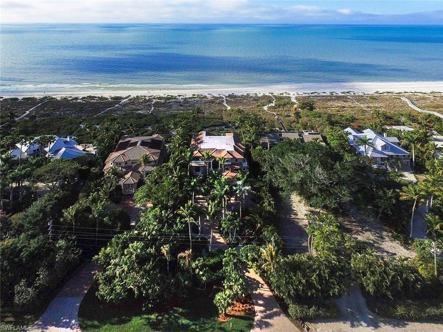 Majestic and absolutely stunning beach front estate located on Sanibel Island, Florida. This Mediterranean influenced gem was
meticulously built and designed. Gorgeous exterior and interior detail finishes compliment the richness of this private residence that offers
second to none magnificent Gulf of Mexico views and quality. Fully equipped and offered with all the bells and whistles - this is a one of a
kind presentation for SW Florida. Luxury appointments one would expect are included throughout this private enclave additionally
including elevator, multiple game rooms, wine room, theatre, indoor/outdoor kitchen, office and optional additional bedrooms - all
surrounded by professional decorating and custom designed furnishings that are also included with this truly commanding and elegant
presentation.