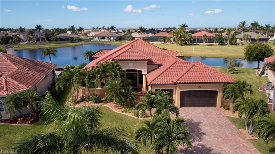 Why go through a 2-year build process when this custom-built Arnold Roberts home is available! This lovely home is being sold turnkey including all high-end furnishings! Please review attached 2-page document listing all the recent upgrades including a new roof, new air conditioning, new pool cage, new hybrid hot water heater and inside and outside repainted. This executive large open floor plan is on one of the best lots in Cape Royal with breath taking lake views of the golf course. Features include unique tray ceilings, his and her closets, oversized 3 stall garage, den/office, climate controlled internal storage room, built-in autofill pool with spa, irrigation system with private well, beautiful upscale landscaping and many Smart home features to manage home controls remotely. You don't have to do anything to this home, simply move into this financially strong gated Cape Royal golf community without all the fees. This quality custom built home has been meticulously maintained by seller. Enjoy the virtual tour!