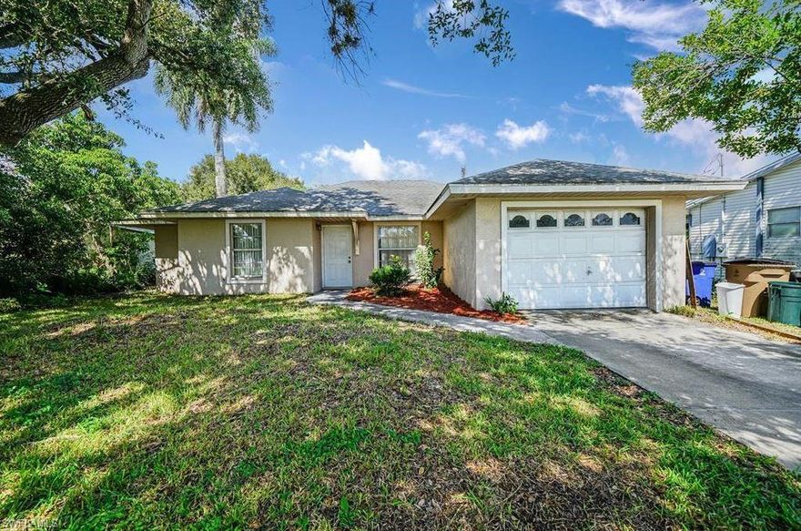 CHARMING 3 Bedroom, 2 Bathroom, + a DEN located in Fort Myers. This home features NEW CARPET installed October 2021, ceilings fans, and an OPEN floorplan. The spacious living room offer plenty of room for relaxing and flows nicely the main living area. The kitchen has a great amount of cabinetry for storage, ample amount of counterspace, and all appliances. The DEN is the perfect addition for extra living space and can be used as an office as well. The Master Bedroom and guest bedrooms are all very nicely sized w/ ceiling fans & closets. A large set of sliding glass doors will lead you out into the backyard where you can enjoy the beautiful Florida weather and sip your morning cup of coffee. Minutes from shopping, parks, schools, LIVE entertainment, dining, and more. SCHEDULE YOUR SHOWING TODAY!
