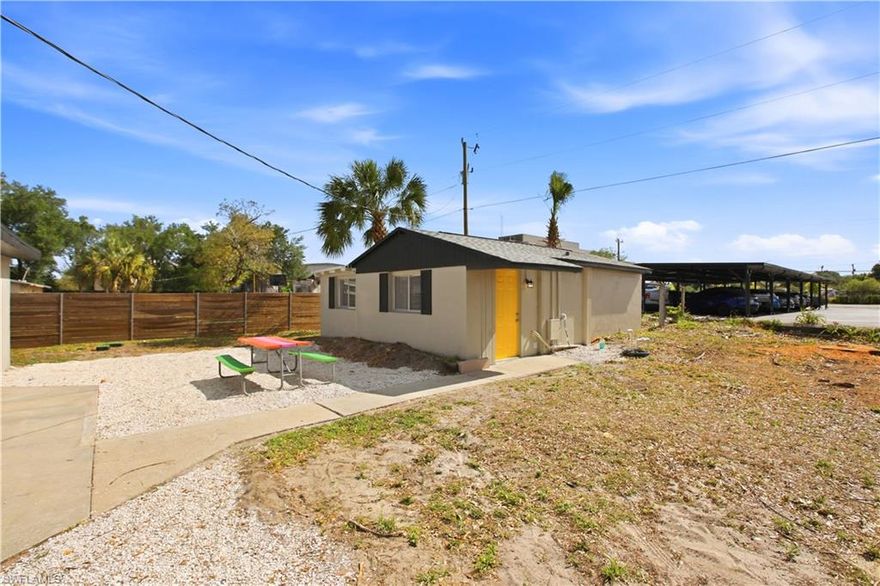 North Fort Myers has 99 Problems but this 1/1 Isn't It!

This 1/1 is perfect for you, your dog, and your significant other (on the days they deserve it).

Completely remodeled and ready for quiet living, this unit was designed for the person who just wants a clean, comfortable place to call home without the drama. Open floor plan means you get to decide how it lives. Minimalist? Go for it. Every candle you own on display? No judgment here.

Wood flooring runs throughout the entire unit, which means you will never have to explain to guests why there is a mysterious smell coming from the carpet. There is no carpet. Problem solved forever.

Your kitchen and bathroom have both been fully updated and are ready for the most important routine of your day: shower, coffee, toast, repeat. The mini split keeps things cool all summer long because this is Florida and the heat does not negotiate.
Washer and dryer included, because adulting is hard enough already.

And when you are ready to leave the nest? Hook's Catch and Smoke'n Pit are both within five minutes when the craving hits. Publix is six minutes away for everything else life requires.

It is cozy. It is charming. It is yours.

Utilities: Water is included, Electric is $100 per month.
Pet Policy: We warmly welcome your furry companions, with the exception of aggressive or dangerous dog breeds.