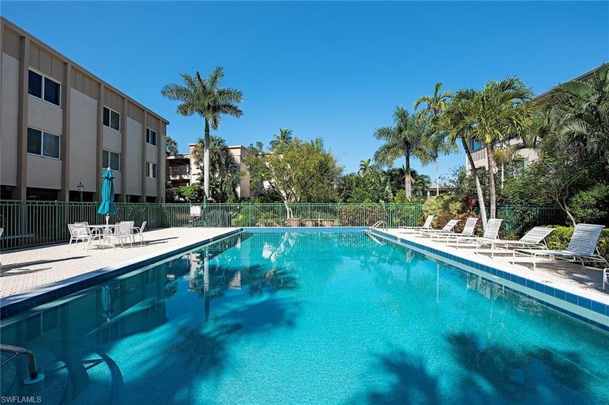 Located along Gulf Shore Blvd, La Villa Riviera of Naples is situated directly on Hurricane Harbor and across the street from the white sandy beaches of the Gulf of Mexico. This beautifully updated 3rd floor unit has been completely renovated with a revised open floorplan. New interior finishes include impact glass windows, tile flooring throughout, updated kitchen and bathrooms, and plantation shutters. Amenities at La Villa Riviera include a community pool, covered parking, elevators, and extra storage. Walk across the street to the beach from your little piece of paradise and just 2-miles North of 5th Avenue South fine dining and shopping.