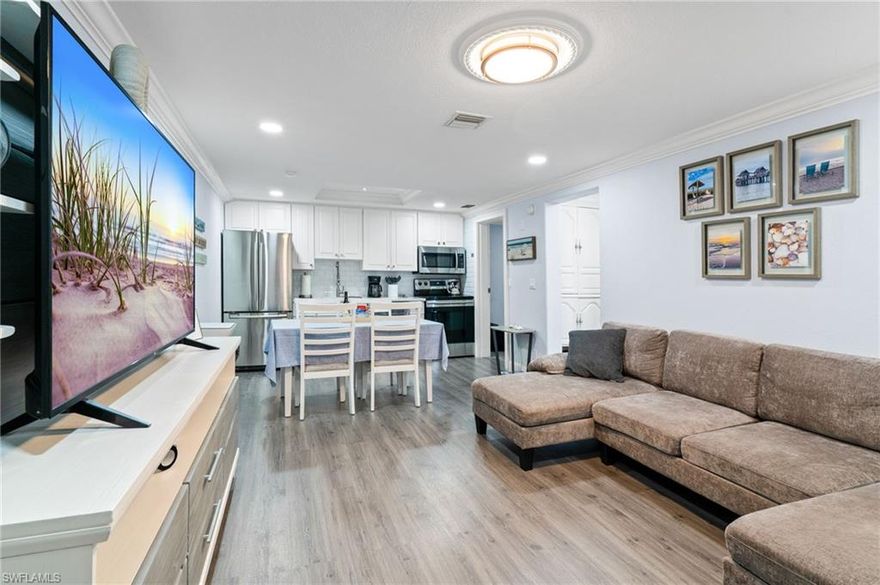 Charming Newly Updated 1-Bedroom Condo – Ideal Winter Retreat or Investment Opportunity! This beautifully updated one-bedroom, one-bath condo offers the perfect blend of comfort, style, and convenience. With its fresh, modern finishes and inviting atmosphere, it’s an ideal winter getaway or a strong investment rental opportunity in a highly desirable location. Step inside to find a bright and welcoming living space designed for easy living and low-maintenance enjoyment. The thoughtful updates create a cozy yet contemporary feel, making it easy to settle in and feel right at home. Perfectly situated just minutes from downtown Naples, Marco Island, and the breathtaking Everglades, you’ll have effortless access to world-class dining, shopping, white-sand beaches, and endless outdoor adventures. Whether you're exploring local attractions, enjoying waterfront sunsets, or simply relaxing in your own private retreat, this condo places you right in the heart of Southwest Florida’s best destinations. A fantastic opportunity to own a slice of paradise — whether for personal use, seasonal escape, or income-producing potential. Schedule your showing today! THIS PROPERTY QUALIFIES FOR A 1% LENDER INCENTIVE IF USING PREFERRED LENDER, INQUIRE FOR MORE DETAILS**