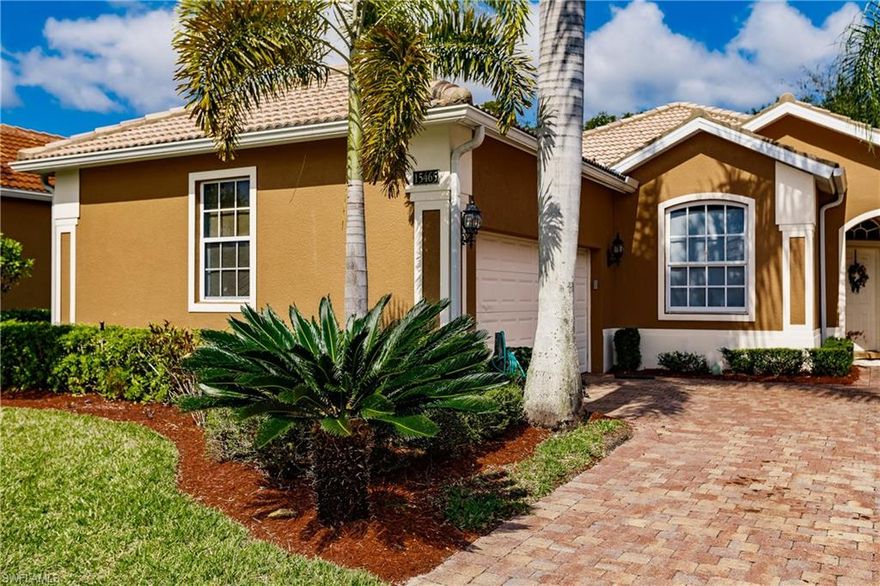 Outstanding 3 bed/2bath incredibly well maintained villa features high vaulted ceilings , open floor plan concept, dual sinks and private lanai where you can enjoy your coffee in the morning, or a glass of wine at sunset. This home makes it easy for you to enjoy the Florida Lifestyle, not to mention it's great North Naples location. Tuscany Cove it's one of a kind gated community with rich amenities for both kids and adults to enjoy such as a large wonderful pool and spa with gorgeous lake views, 2 lighted tennis courts, basketball court, playground, and much more. A great A-rated school district, and right across the street from all conveniences such as restaurants, groceries, beauty salons, health centers and more. This dream home awaits you.
